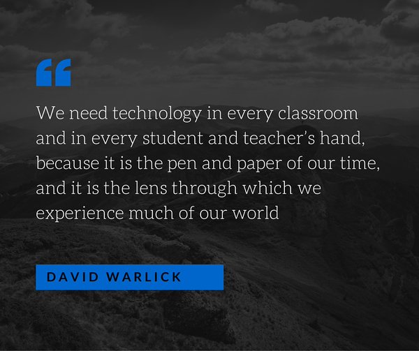 image quote by David Warlick