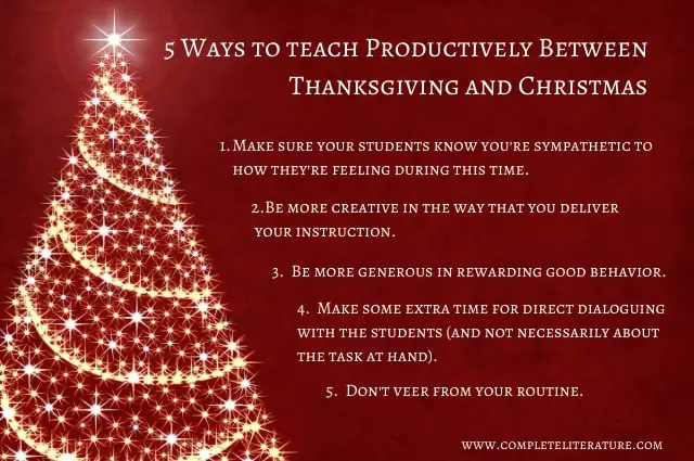 You are currently viewing How to Teach Productively Between Thanksgiving and Christmas