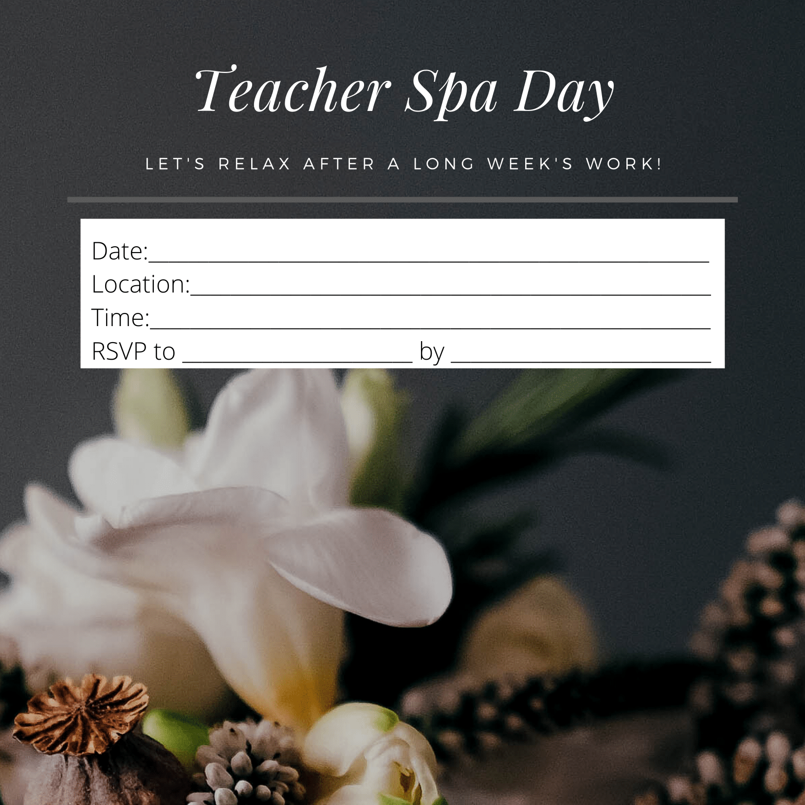 teacher spa day